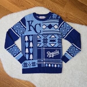 Kansas City Royals Knit Sweater, Mens Size Medium